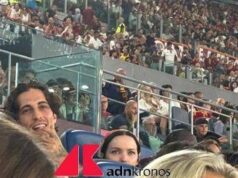 Damiano David in tribuna per Roma-Bologna, bodyguard ‘stopper’ caccia ammiratrici