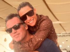 Michelle Hunziker e Nino Tronchetti Provera, baci e regali ad alta quota