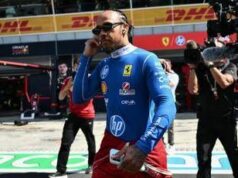 Hamilton, da una Rossa… all’altra per il Gp di Monza: Lewis arriva all’Autodromo in Ducati
