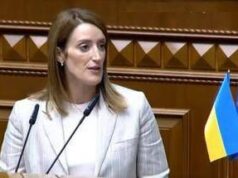 Ucraina, l’annuncio di Metsola: “Parlamento europeo aprirà sede permanente a Kiev”