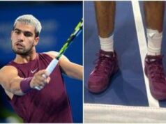 Alcaraz ancora infortunato? La fasciatura ‘sospetta’ al Six Kings Slam