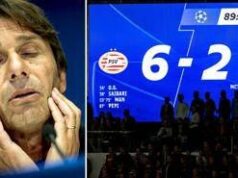 Psv-Napoli 6-2, Conte: “Tanti giocatori nuovi da inserire, anno difficile”