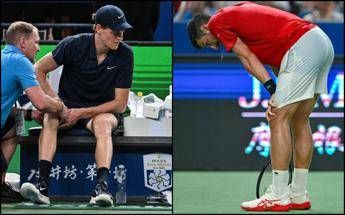 Sinner si ritira, Djokovic vomita in campo, per Musetti giocare è ‘come fare la doccia’. Il caldo colpisce tutti a Shanghai