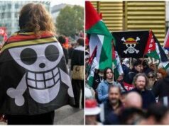Teschio con cappello di paglia, perché il simbolo di ‘One Piece’ sbuca nei cortei per Gaza e Flotilla?