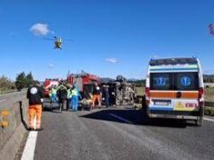 Tre morti in un incidente sull’Aurelia a Grosseto