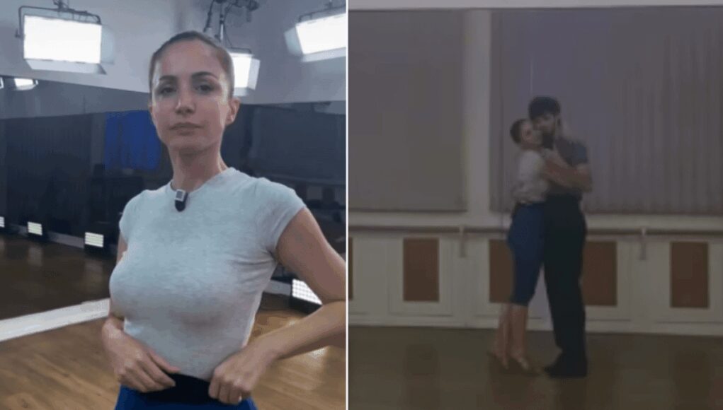 Ballando con le stelle, Andrea Delogu torna in sala prove: l’abbraccio con Nikita