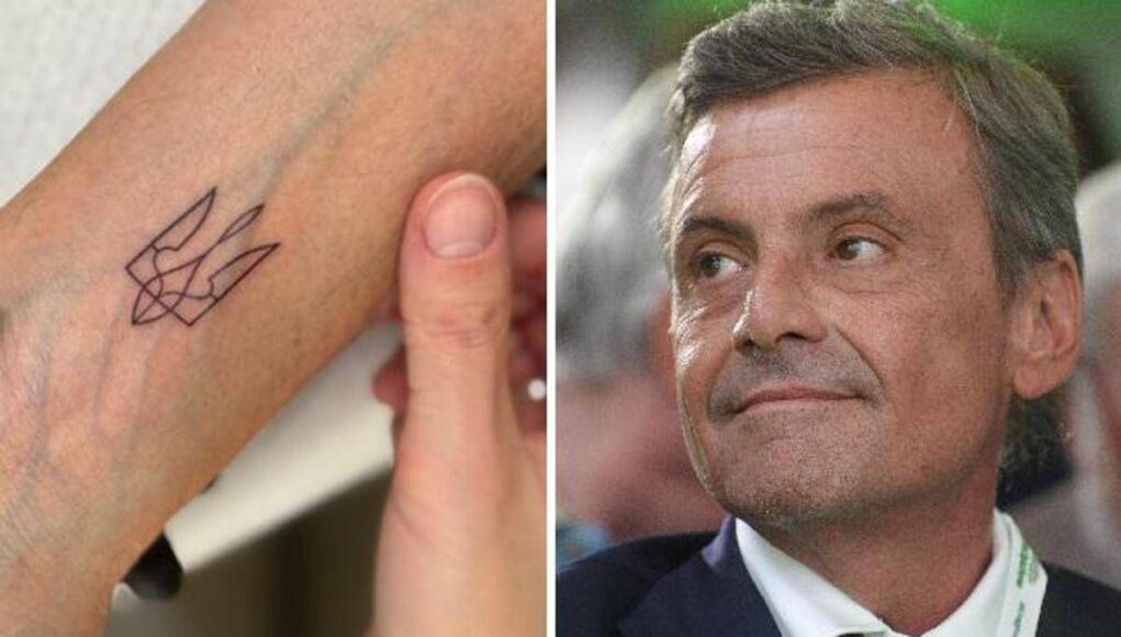 Calenda e il tatuaggio per l’Ucraina, la foto su X