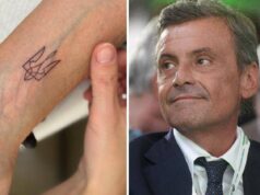 Calenda e il tatuaggio per l’Ucraina, la foto su X