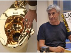 Il wc d’oro da 12,1 milioni di dollari di Cattelan sarà esposto in un museo