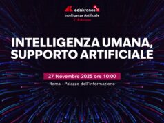 ‘Intelligenza umana, supporto artificiale’, focus il 27/11 a Roma a Palazzo informazione