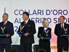 Lucia Aleotti riceve il Collare d’oro al Merito Sportivo del Coni