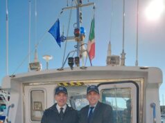 Roma, sopralluogo in mare nello scalo di Civitavecchia per verificare lo stato dei lavori