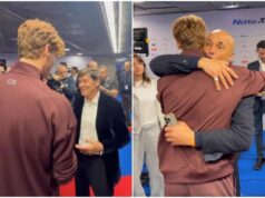 Sinner, ‘talismano’ Morandi alle Finals: “Mi hai portato fortuna”. E Spalletti lo abbraccia