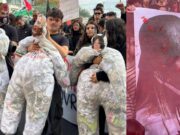 Studenti in sciopero, cortei in 50 città: a Roma fantoccio della premier, a Torino la scritta ‘Meloni appesa’