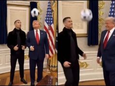 Trump, sfida di palleggi con Cristiano Ronaldo: il video (generato dall’AI) fa il giro del mondo