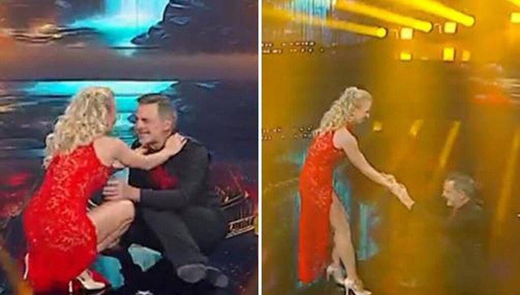 Ballando con le stelle, Beppe Convertini torna in pista e… cade