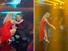 Ballando con le stelle, Beppe Convertini torna in pista e… cade