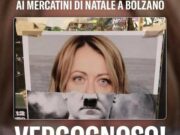 Bolzano, Galateo (FdI): “Fotomontaggio Meloni-Hitler ai mercatini Natale, inaccettabile”