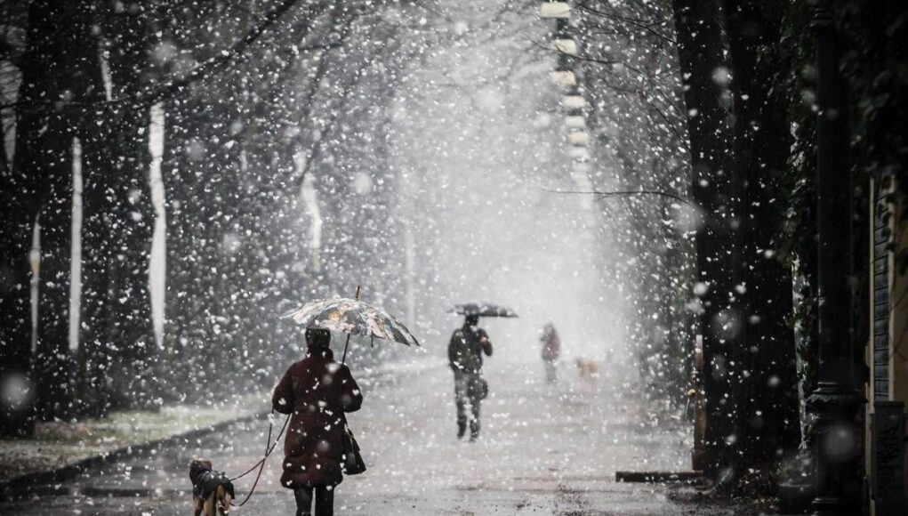 Ciclone di Natale sull’Italia: maltempo, pioggia e neve anche in collina