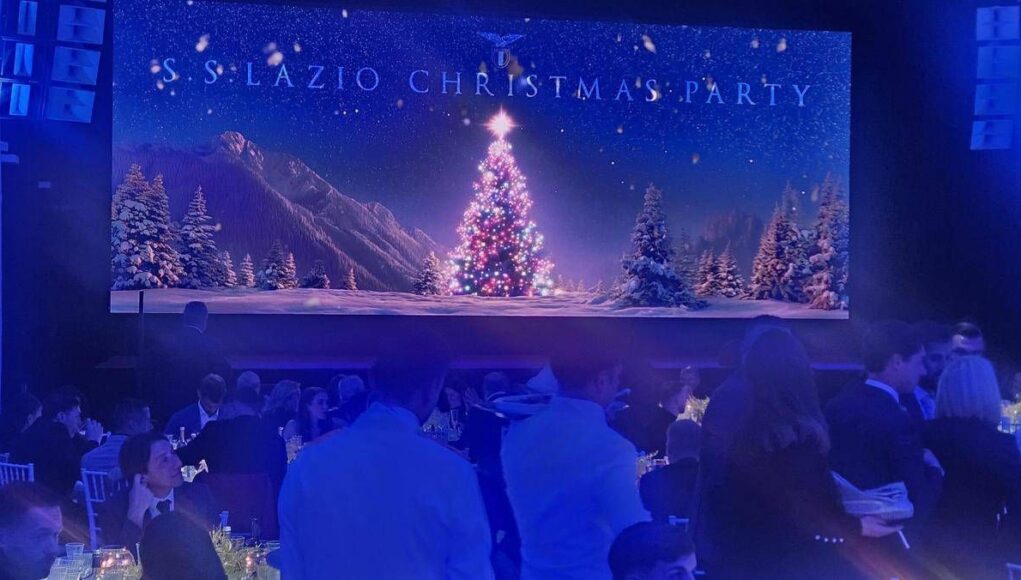 Da Barachini ad Anna Falchi, 500 ospiti per il Christmas Party della Lazio
