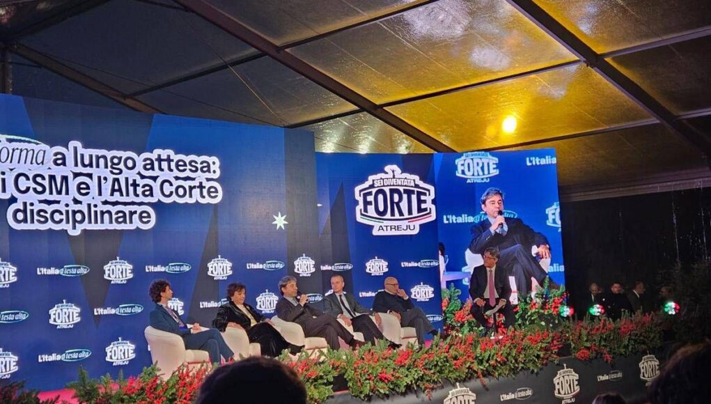 Dibattito acceso ad Atreju sulla giustizia, scintille sul caso Palamara con Parodi