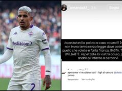 Fiorentina, minacce social a mogli giocatori: “Spero che i vostri figli muoiano di cancro”