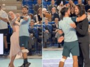 Fognini-Lini, dalla pista di Ballando al campo da tennis: lo show tra un match e l’altro