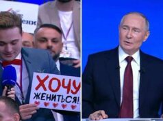 “Mi vuoi sposare?”, proposta di matrimonio nella conferenza di Putin