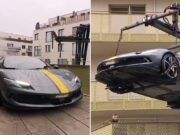 Non c’è parcheggio? La Ferrari può stare in balcone