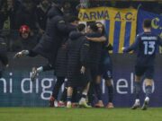 Parma-Lazio 0-1, biancocelesti in 9 vincono con gol di Noslin