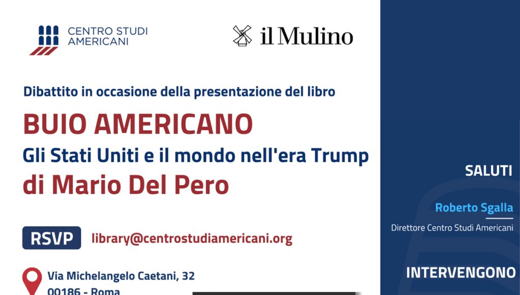 Presentazione a Roma del libro ‘Buio Americano’ di Mario Del Pero