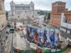 Roma, al cantiere di piazza Venezia la terza opera di ‘Murales’