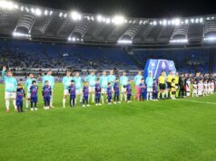 Lazio-Genoa in campo nel deserto, lo stadio Olimpico è vuoto