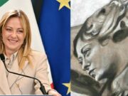 Meloni scherza su affresco con il suo volto: “No, decisamente non sembro un angelo”