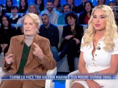 Valeria Marini e la mamma, scoppia la pace a Domenica In