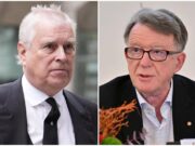 L’ex principe Andrea e Mandelson in accappatoio con Epstein, spunta la prima foto insieme