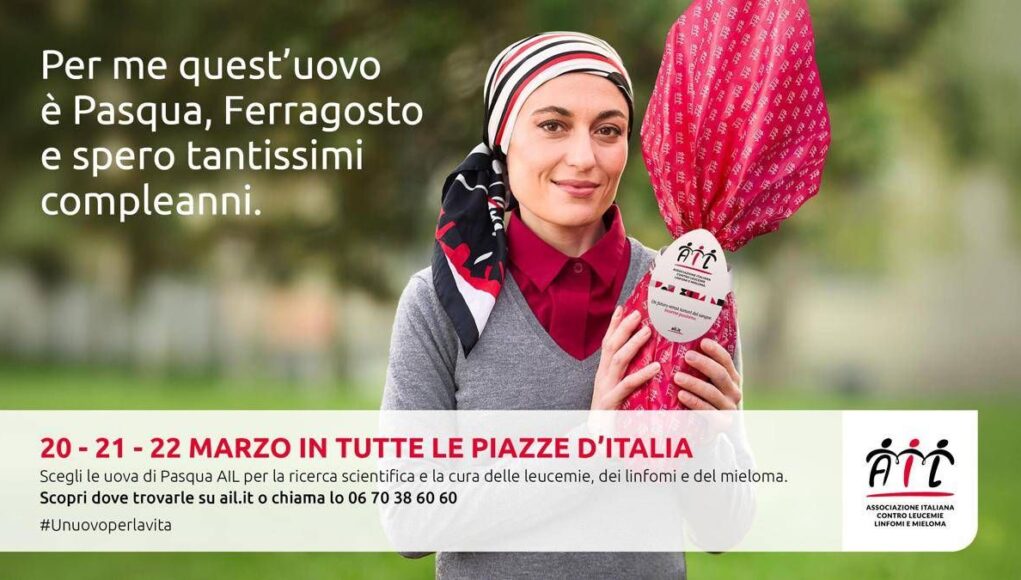Pasqua, ‘Un uovo per la vita’ torna la campagna Ail per la ricerca e la cura dei tumori del sangue