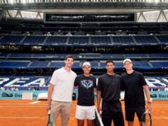 Sinner in campo… al Bernabeu: con lui Bellingham, Courtois e Nadal