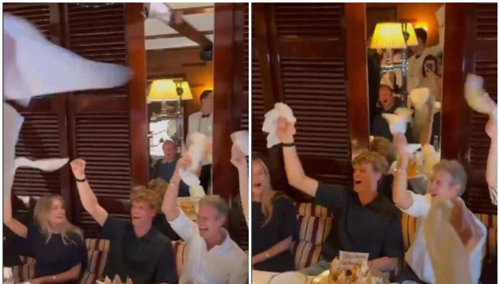 Sinner scatenato a Montecarlo, canta ‘We are the Champions’ con Laila