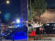 Inseguimento a Testaccio: auto in fuga si schianta su una rotonda. Fermato il conducente