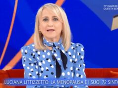 La menopausa secondo Luciana Littizzetto: “72 sintomi diversi, effetto forno acceso”