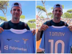 Lazio, maglia speciale per Paul: il regalo agli Internazionali