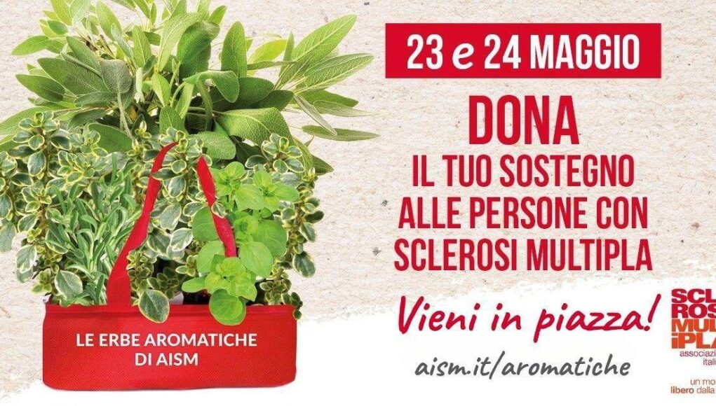 Settimana nazionale della sclerosi multipla, tornano le erbe aromatiche Aism in 500 piazze