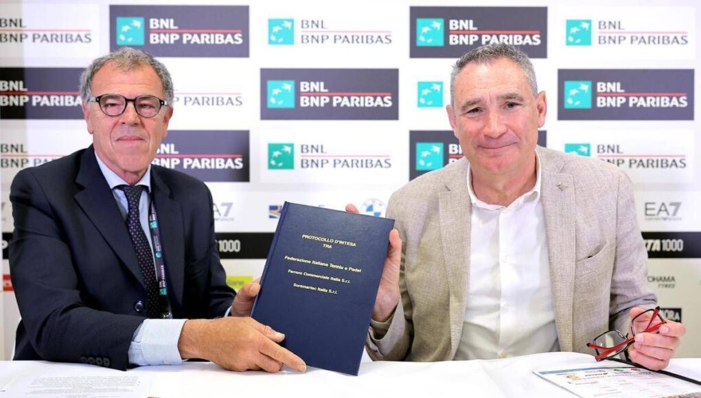 Tennis, sottoscritto Protocollo d’intesa tra Fitp e Ferrero