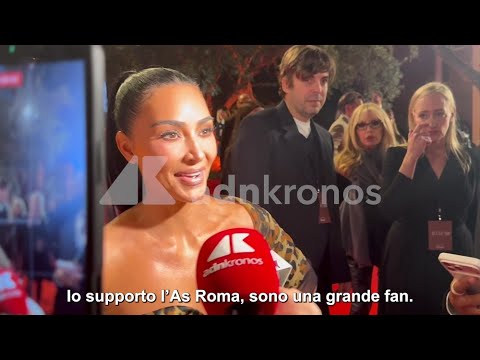 Kim Kardashian regina del tappeto rosso alla Festa del Cinema: “”Tifo la Roma, sono una grande fan””