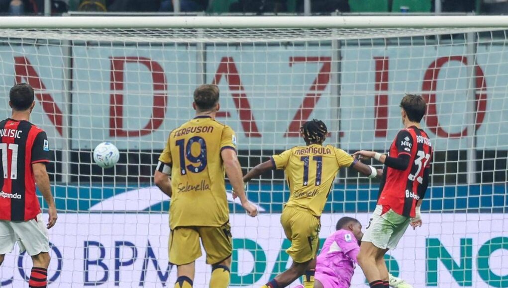 Mbangula come Batistuta, storica tripletta a San Siro contro il Milan dell’ex Juve